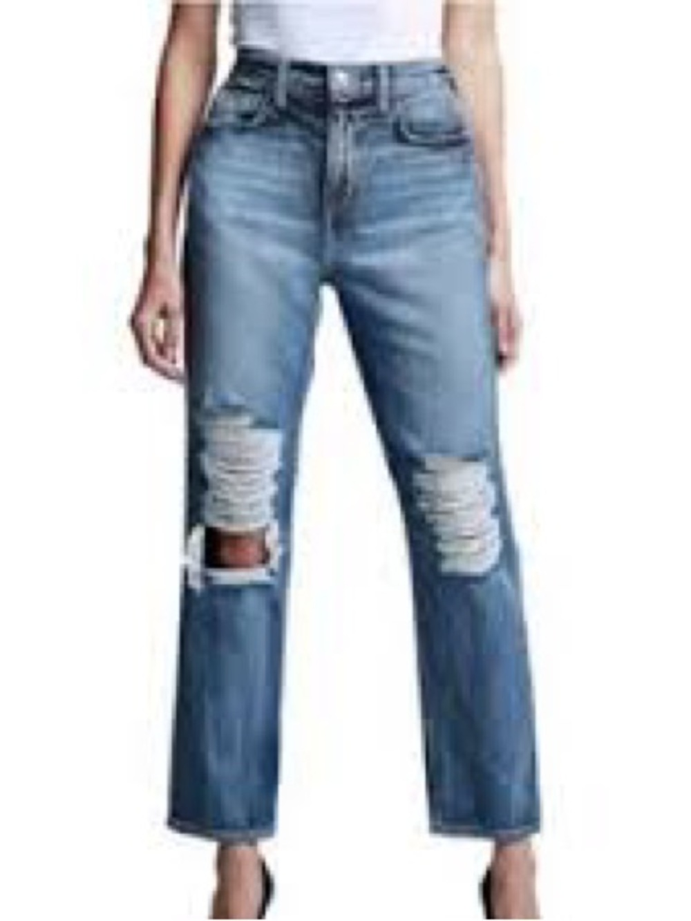L’agence straight leg, distressed jeans, 26